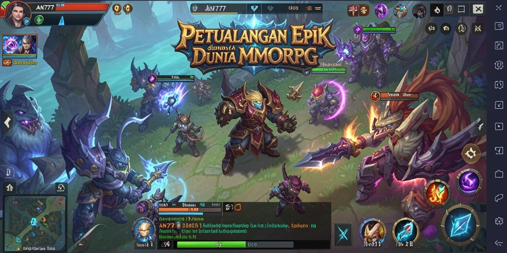 Tampilan gameplay AN777 yang epik dan penuh aksi.