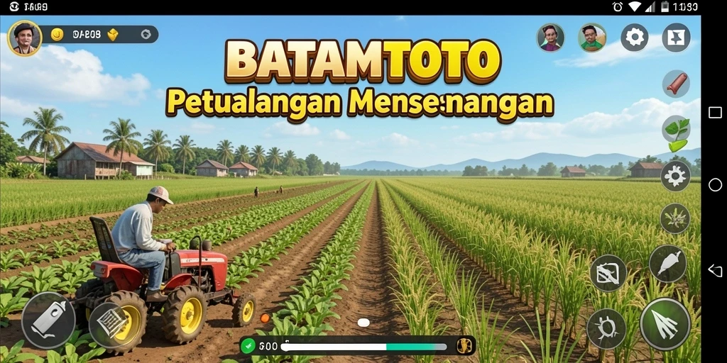 Tampilan menarik dari gameplay BATAMTOTO dalam berkebun