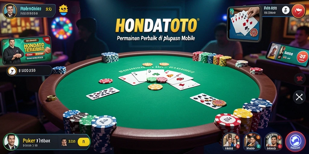 Screenshot HONDATOTO menampilkan momen seru saat bermain Poker.