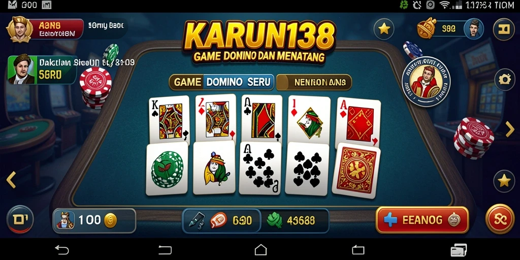 Tampilan gameplay menarik dari KARUN138 dengan domino.