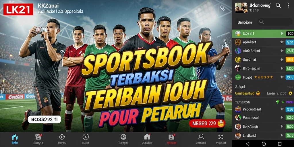 Tampilan antarmuka LK21 yang intuitif untuk bertaruh pada olahraga.