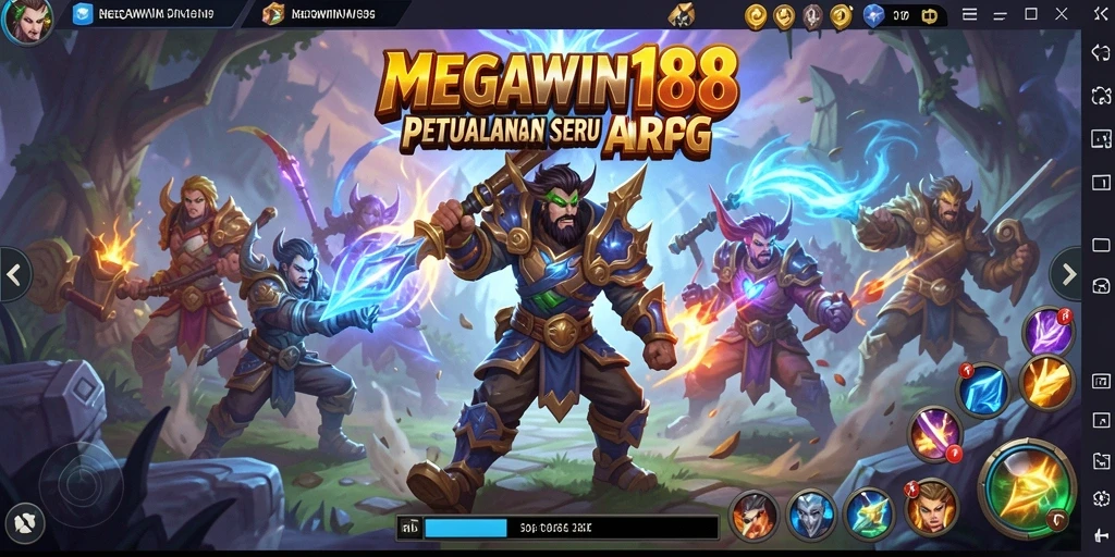 Tampilan gameplay menegangkan di <strong>MEGAWIN188</strong> dengan pertarungan yang intens.