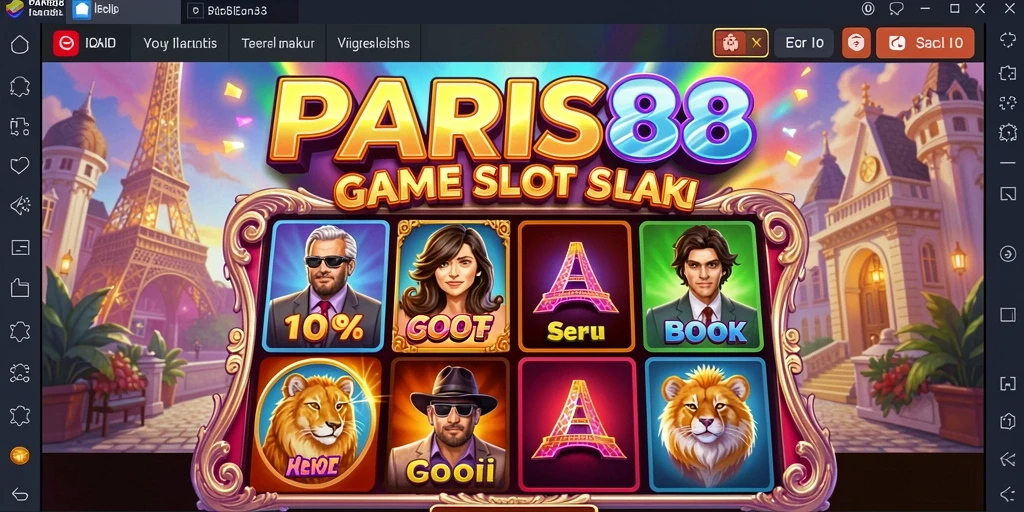 Menampilkan gameplay Slot yang menarik dan interaktif di PARIS88.