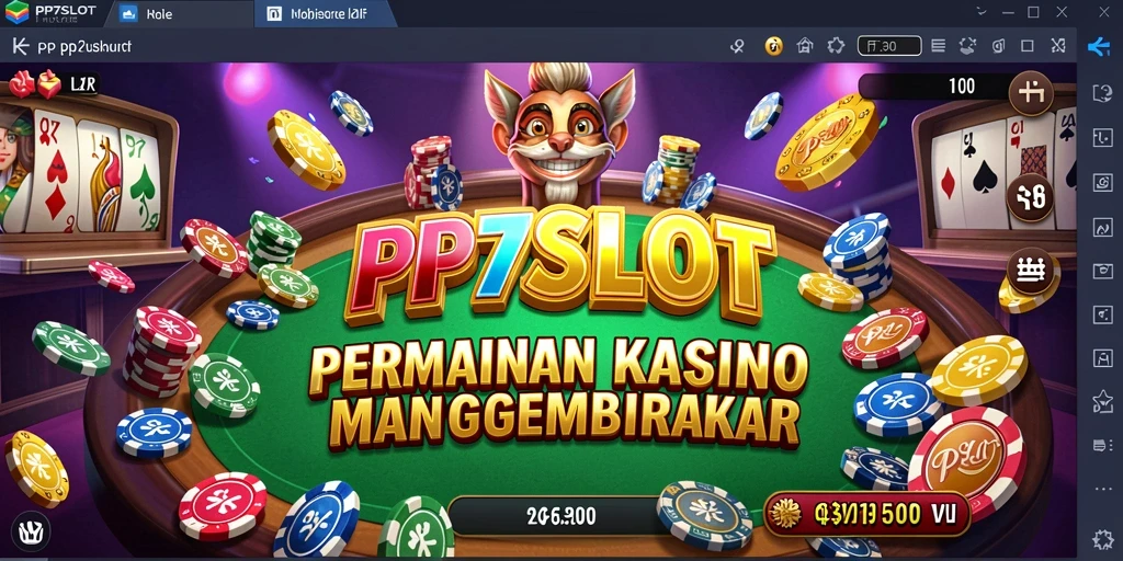 Screenshot gameplay PP7SLOT menunjukkan keseruan permainan Kasino yang menawan.