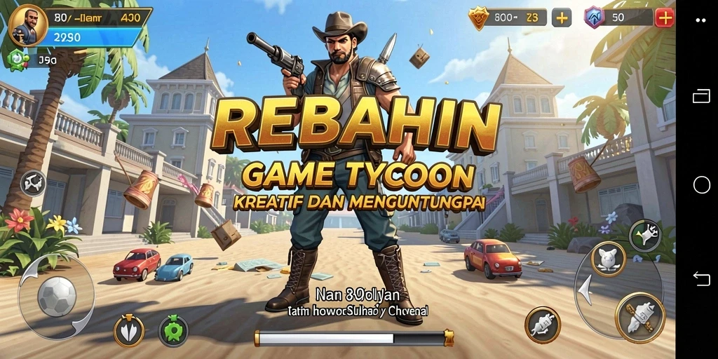 Tampilan gameplay menarik dari REBAHIN di dunia Tycoon.