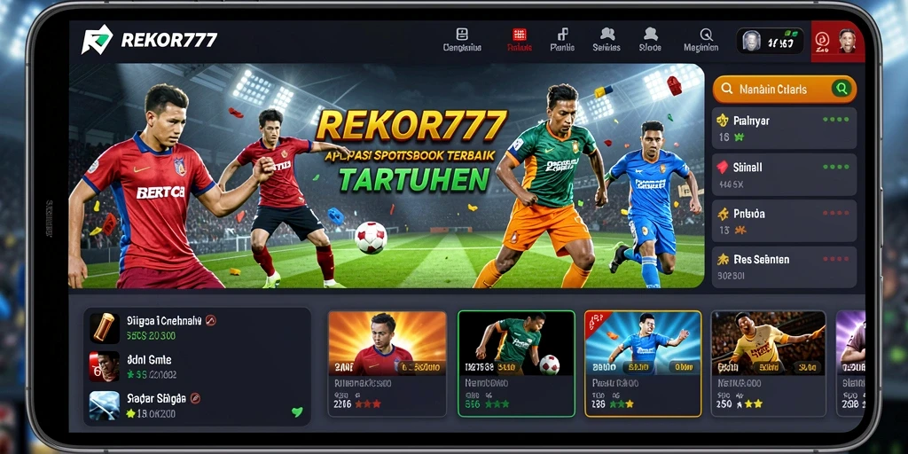 Tampilan gameplay menarik dari aplikasi Sportsbook REKOR777.