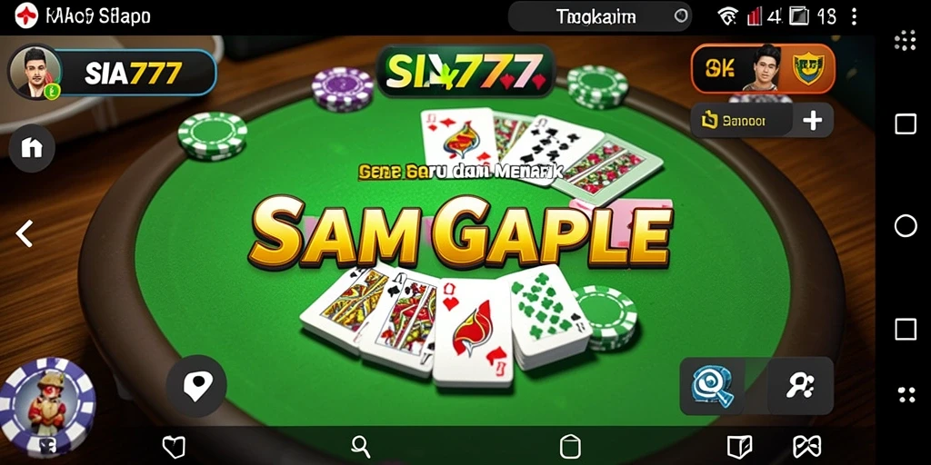 Gameplay seru SIA777 saat bermain Gaple.