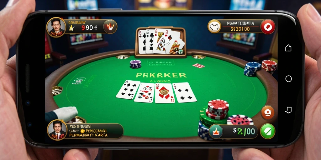 Tampilan gameplay V89 saat bermain Poker yang mendebarkan.