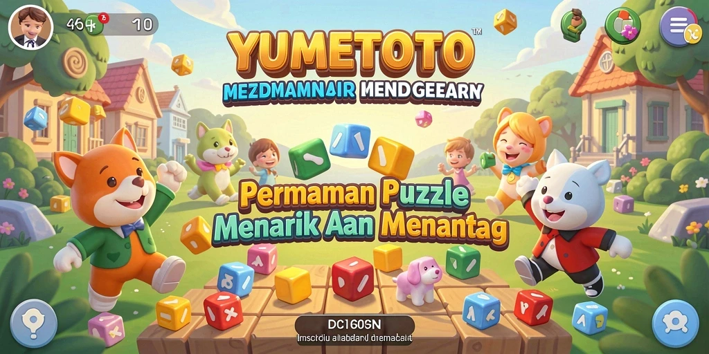 Screenshot YUMETOTO menampilkan gameplay puzzle yang mengasyikkan.